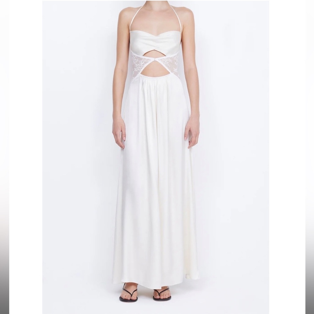 Bec + Bridge‎ Santal Halter Maxi Dress in Ivory